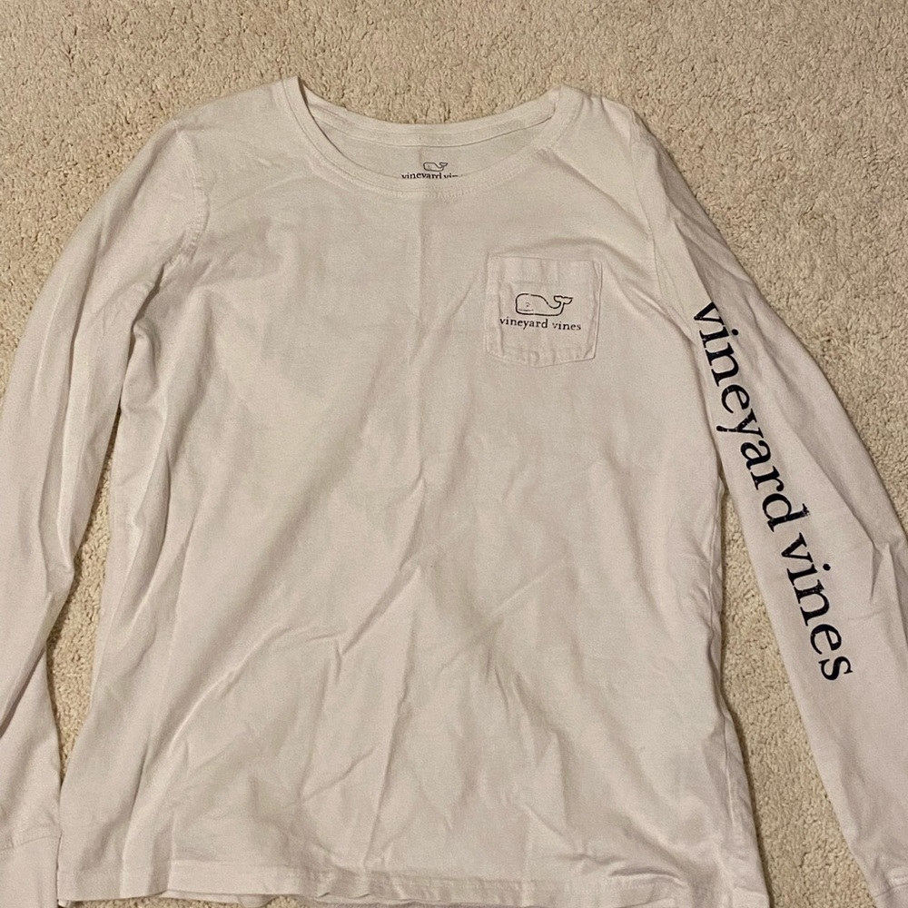 Vineyard vines long sleeve, white, size: Xs